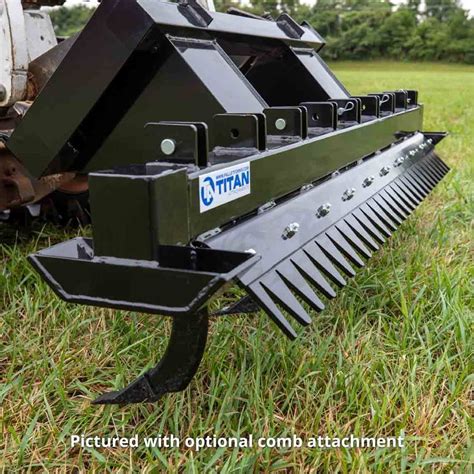 titan attachments 72-in ripper scarifier skid steer attachment|pallet forks ripper scarifier.